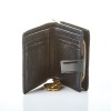 Christian Dior Patent Black Quilted Compact Wallet - 2