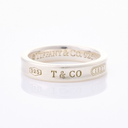 Tiffany & Co, 1837 Sterling Silver Ring, Size L