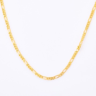 14ct Yellow Gold, 84cm Figaro Chain