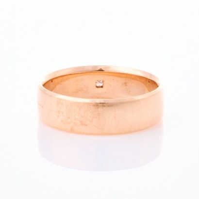 10ct Rose Gold, .06ct Princess Cut Diamond Ring