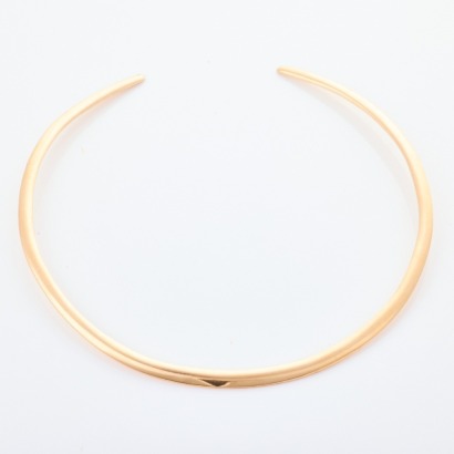 9ct Yellow Gold, Solid Collar Necklet