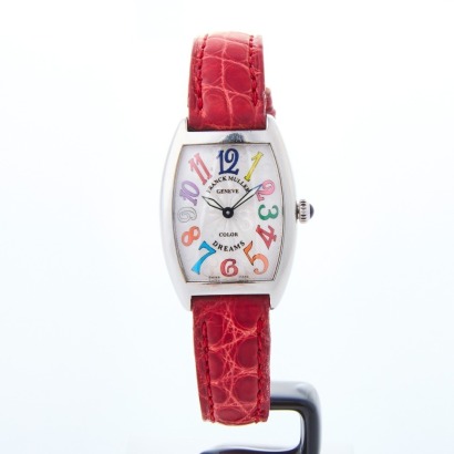 Stainless Steel, Franck Muller Cintree Curvex Colour Dreams Quartz Wristwatch