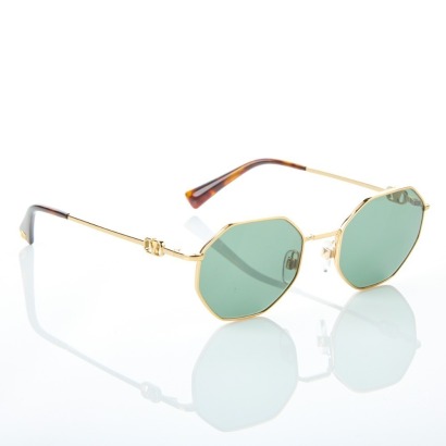 Valentino V Logo Octagonal Sunglasses with Box