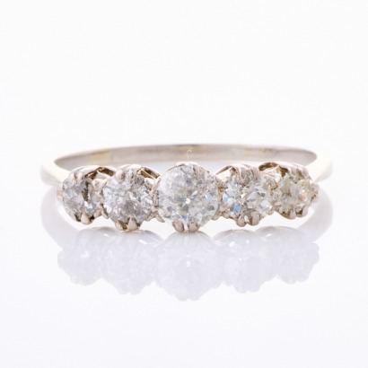 Platinum, Vintage, 1.06ct Old European Cut Diamond Ring
