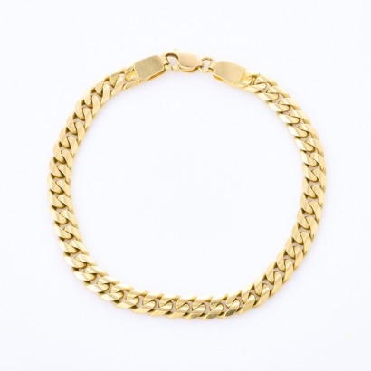 14ct Yellow gold, 53cm Curb Link Chain