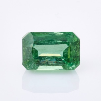 A Loose 3.78ct Yellowish Green, Rectangular Apatite