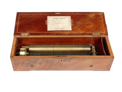 A 19th Century Swiss Keywind Nicole Freres Music Box with Eight Airs, C.1880