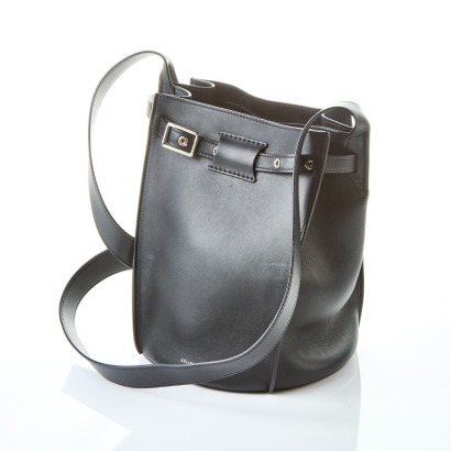 Celine Black Leather Big Bucket Bag