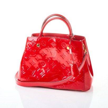 Louis Vuitton Cerise Monogram Vernis Montaigne BB Bag