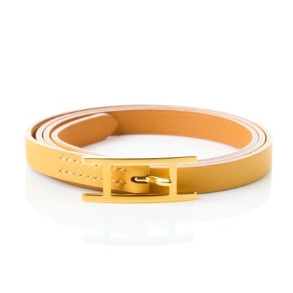 Hermès Behapi Triple Tan Leather Bracelet with Box