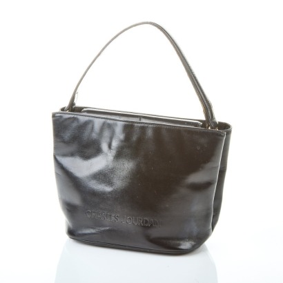 Charles Jordan, Vintage, Black Leather Bag