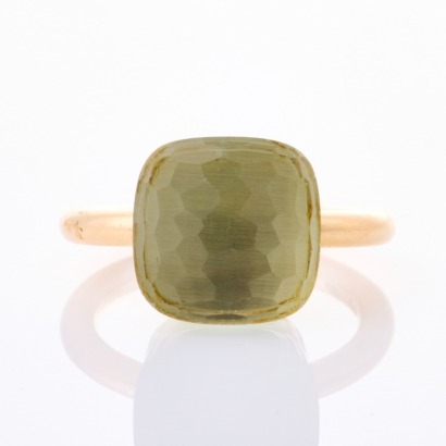 Pomellato Nudo Maxi, 18ct Yellow Gold, Lemon Quartz Ring
