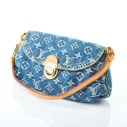 Louis Vuitton Monogram Denim Mini Pleaty Bag