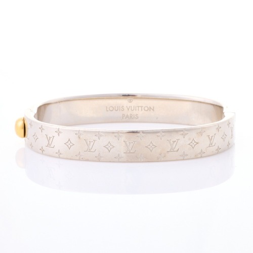 Louis Vuitton Monogram Silver Bangle