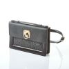 Etro Black Leather Top Handle Waist Bag