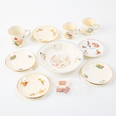 An Assortment of Children's Crown Lynn Pieces