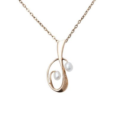 9ct Pearl Drop Necklace