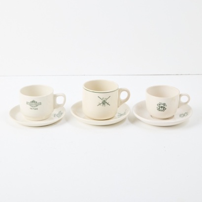 Three Crown Lynn Cups and Saucers