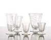 A Large Italian Set of Sixty Drinking Glasses