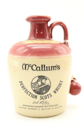 (1) McCallum's Perfection Scots Whisky Ceramic Flagon, Circa 1960s