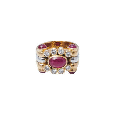 18ct Ruby and Diamond Ring