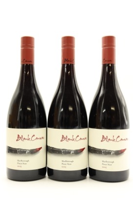 (3) 2015 Blank Canvas Wines Pinot Noir, Marlborough [JR16.5] ♦