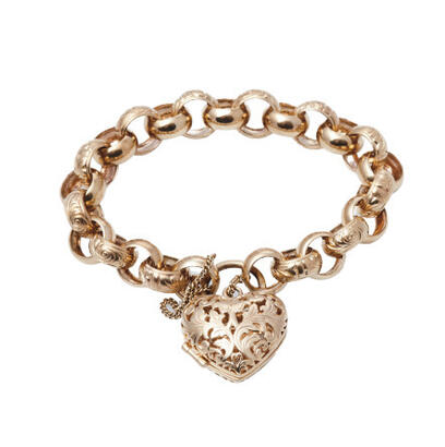 9ct Vintage Heavy Link Bracelet