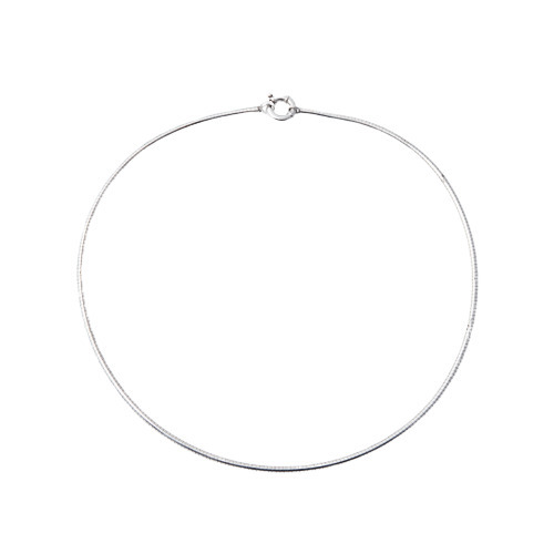 Sterling Silver Omega Necklace