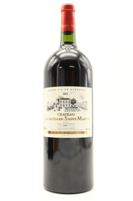 (1) 2012 Chateau Lacaussade Saint-Martin Rouge, Blaye Cotes de Bordeaux, 1500ml