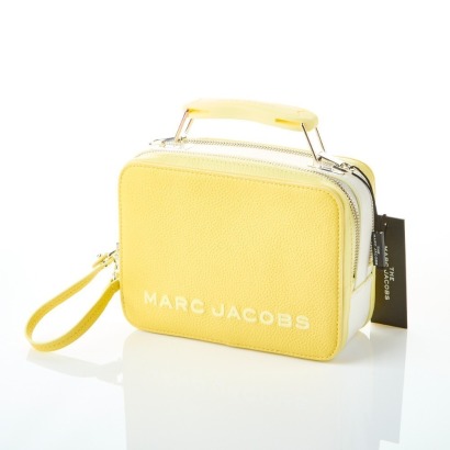 Marc Jacobs, Yellow Calfskin Mini Box Bag - As New