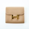 Herm&egrave;s Constance Etoupe Epsom Leather Compact Wallet