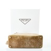 Prada Beige Leather Print Bag with Box - 2