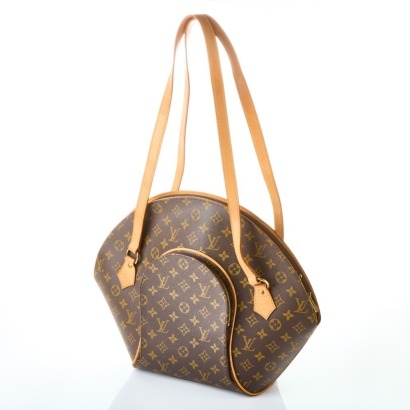Louis Vuitton Monogram Ellipse Bag with Padlock & Key