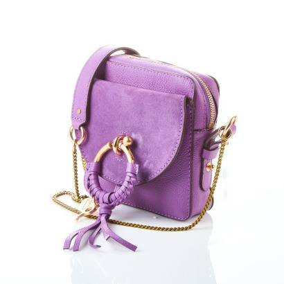 See by Chloe Purple Leather Joan Mini Camera Bag