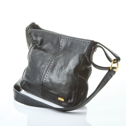 Oroton Black Leather Bag