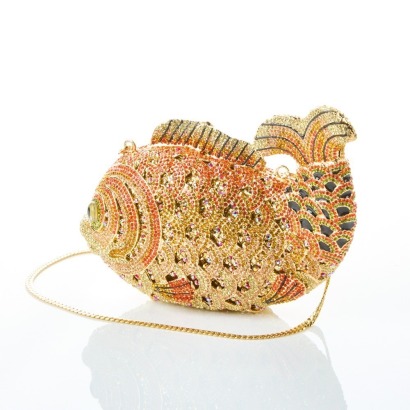 Glitter Fish Metal Bag with Box