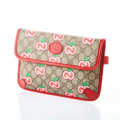Gucci Supreme GG Monogram Apple Interlocking Belt Bag with Box