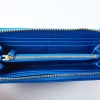 Tory Burch Britten Zip Blue Wallet - 2