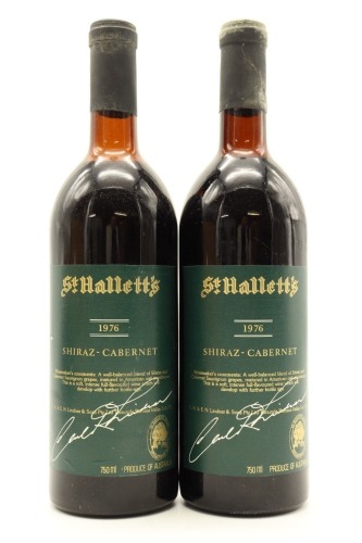 (2) 1976 St Hallett's Shiraz - Cabernet, Barossa Valley