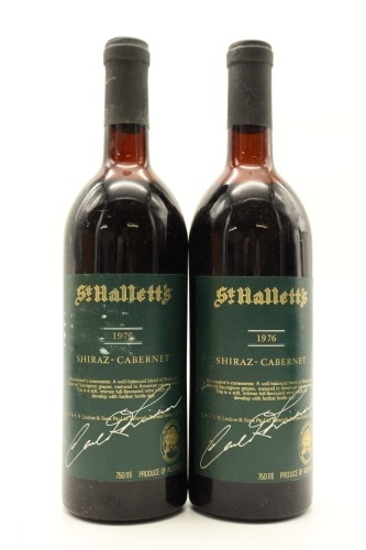 (2) 1976 St Hallett's Shiraz - Cabernet, Barossa Valley