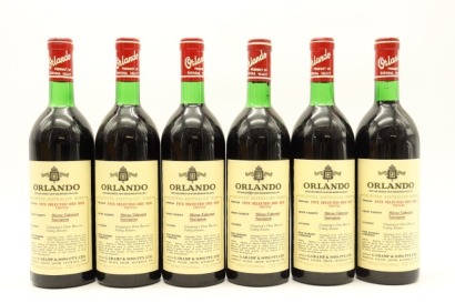 (6) 1973 Orlando Selected Dry Red Shiraz - Cabernet Sauvignon, Barossa Valley