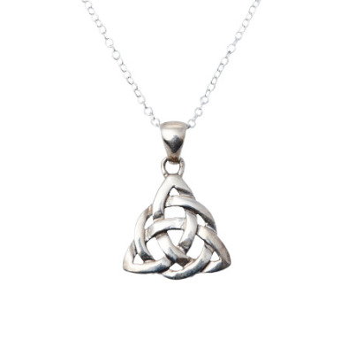 Silver Triquetra Celtic Pendant