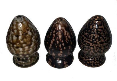 A Trio of Mirek Smisek Salt Glazed Shakers 