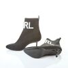 Karl Lagerfeld Black Sock Boots, Size 41 - 2