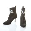 Karl Lagerfeld Black Sock Boots, Size 41