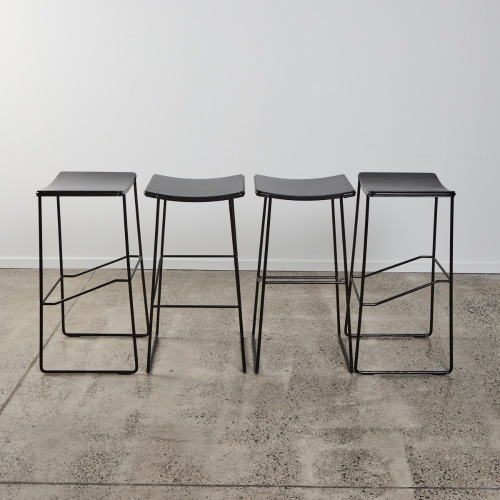 A Set of Four Tim Webber Wrap Stools