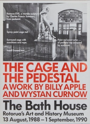 The Cage and the Pedestal A Work By Billy Apple Framed Poster