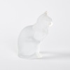 A Lalique Crystal Seated Cat - 2