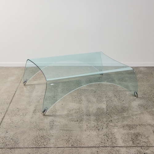 A Glass Coffee Table by Fiam Italy