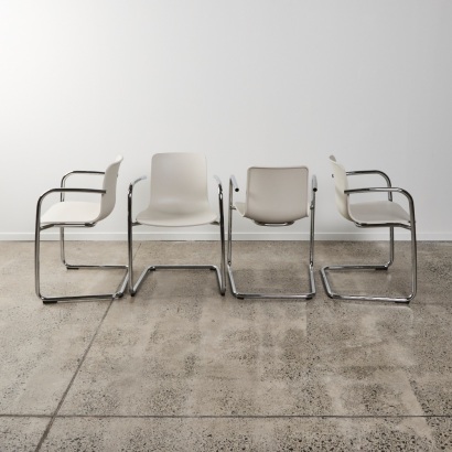 A Set of Four Hal RE Cantilever Chairs by Jasper Morrison for Vitra